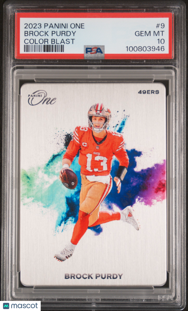 2023 Panini One Color Blast Brock Purdy #9 PSA 10