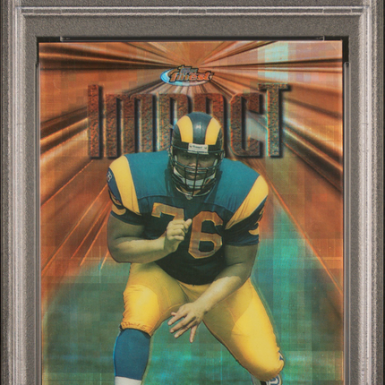 1997 Finest Orlando Pace #330 Atomic Refractor PSA 6