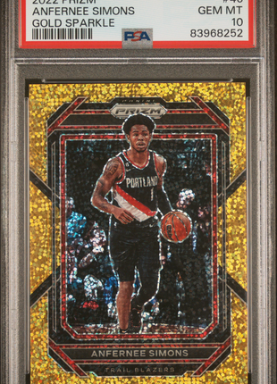2022 Panini Prizm Anfernee Simons #46 PSA 10