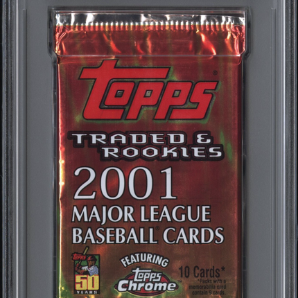 2001 Topps Baseball Traded & Rookies Foil Traded & Rookies PSA 8