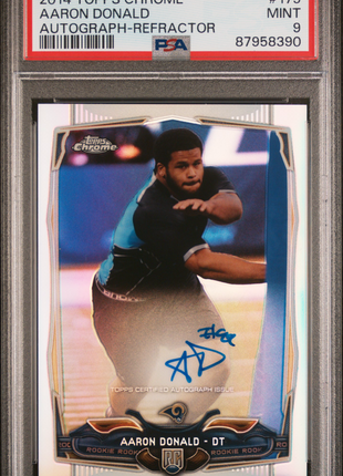 2014 Topps Chrome Aaron Donald #175 PSA 9