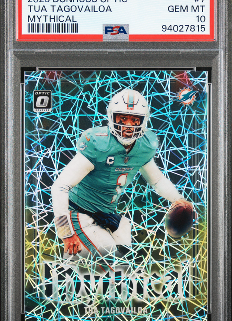 2023 Panini Donruss Optic Mythical Tua Tagovailoa #7 PSA 10