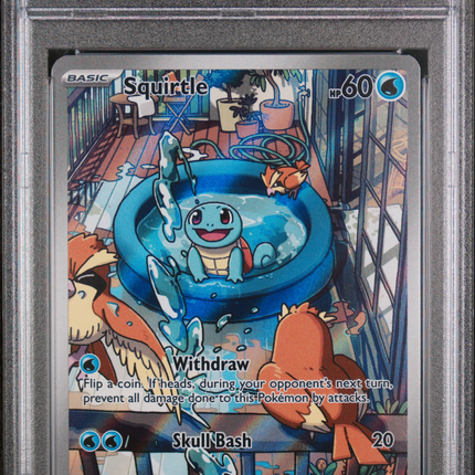 2024 Pokemon SCR EN-Stellar Crown Squirtle Illustration Rare PSA 9 #148