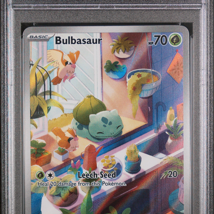 2024 Pokemon SCR EN-Stellar Crown Bulbasaur Illustration Rare PSA 8 #143