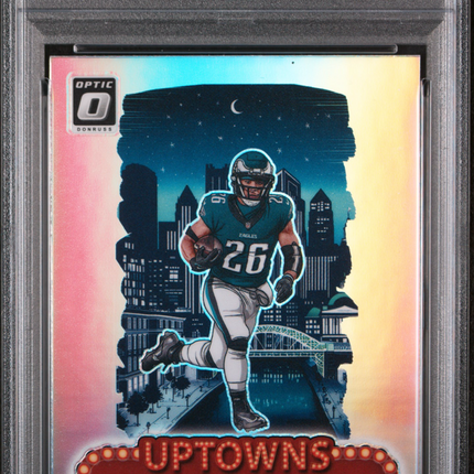 2024 Panini Donruss Optic Uptowns Saquon Barkley #17 PSA 10