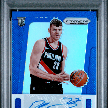 2024 Panini Prizm Deca Signatures Donovan Clingan #PDSCLI Blue PSA 8