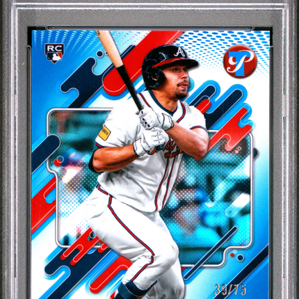 2025 Topps Pristine Drake Baldwin #220 Blue Refractor 39/75 PSA 10