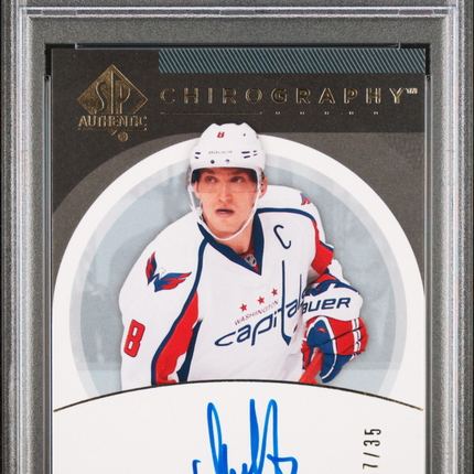 2014 SP Authentic Update Alex Ovechkin #C-AO Auto '13 Chirography 07/35 PSA 9
