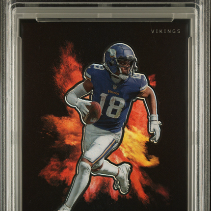 2023 Panini Obsidian Black Color Blast Justin Jefferson #9 PSA 9