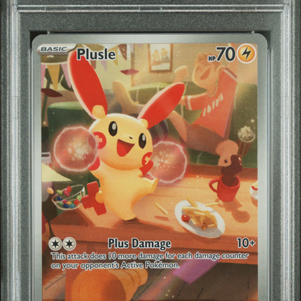 2023 Pokemon Par EN-Paradox Rift Plusle Illustration Rare PSA 10 #193