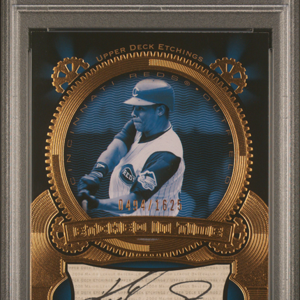 2004 Upper Deck Etchings Etched In Time Ken Griffey JR Black PSA 7 Auto /1625