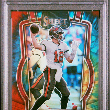 2022 Panini Select Tom Brady #207 Tie Dye Prizm PSA 9 /25