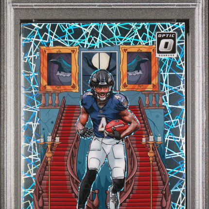 2023 Panini Donruss Optic Downtown! Zay Flowers #D17 PSA 9