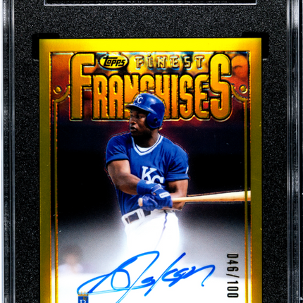 2023 Topps Finest Flashbacks Bo Jackson #181 Autograph /100 SGC 9.5