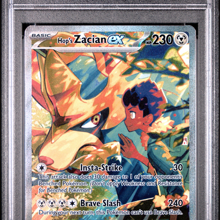 2025 Pokemon Journey Together Hop's Zacian EX SIR PSA 10 #186