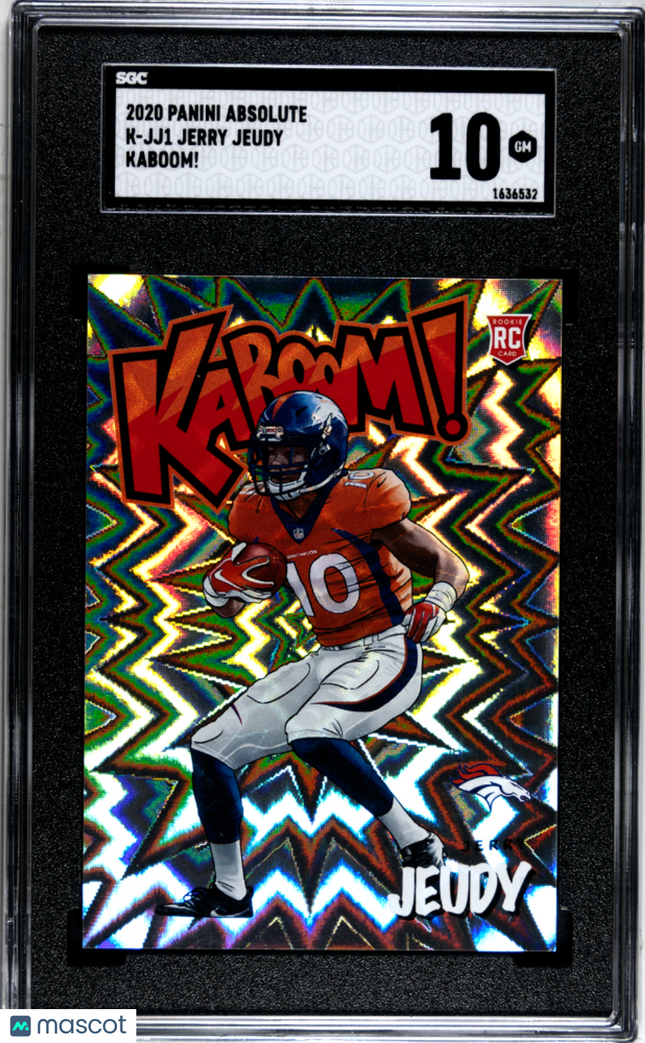 2020 Panini Absolute Jerry Jeudy #K-JJ1 Kaboom SGC 10