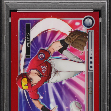 2026 Bowman Chrome Anime Eli Willits #BA-14 Red Refractor PSA 9 /5