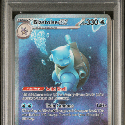 2023 Pokemon Mew EN-151 Blastoise EX Special Illustration Rare PSA 9 #200