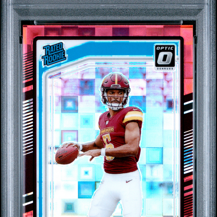 2024 Panini Donruss Jayden Daniels #389 Optic Preview Red Pandora PSA 9