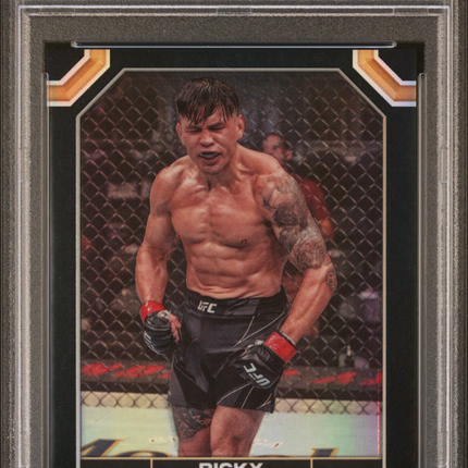 2024 Topps Chrome UFC Ricky Simon #163 Black Refractor 08/10 PSA 10