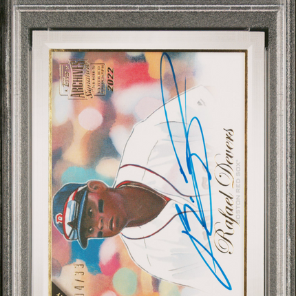 2022 Topps Archives Signature Series Rafael Devers #148 Auto 04/33 PSA 10