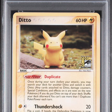 2005 Pokemon EX Delta Species Ditto [Pikachu] Delta Species-Comic Con PSA 5 #63