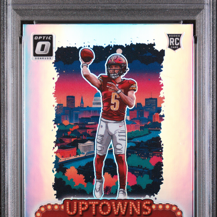 2024 Panini Donruss Optic Uptowns Jayden Daniels #2 PSA 9