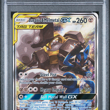 2019 Pokemon Lucario & Mlmtl. GX Promo-PWR.Prtnrshp.Tins Fa PSA 10 #SM192
