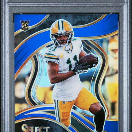 2023 Panini Select Jayden Reed #258 Blue Prizm PSA 10 /99
