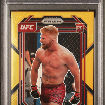 2023 Panini Prizm UFC Bo Nickal #103 Gold /10 Rc PSA 9