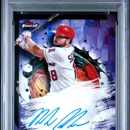 2024 Topps Finest Nolan Schanuel #FANS Purple Refractor 038/125 PSA 10 Auto