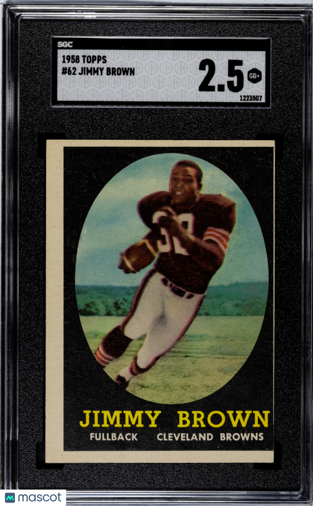 1958 Topps Jimmy Brown #62 SGC 2.5