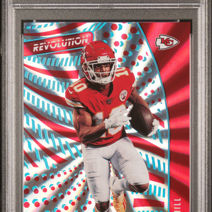 2021 Panini Chronicles Revolution Tyreek Hill #REV30 Sunburst PSA 10 /75
