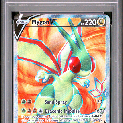 2022 Pokemon Sword & Shield Brilliant Stars Flygon V Fa PSA 9 #164
