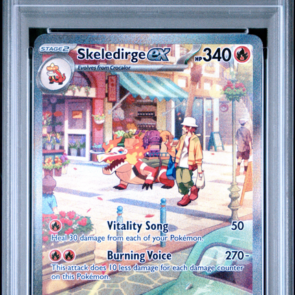 2023 Pokemon Paldea Evolved Skeledirge EX Special Illustration Rare PSA 10 #258