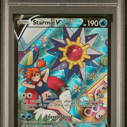 2022 Pokemon Sword & Shield Astral Radiance Starmie V Fa PSA 9 #TG13