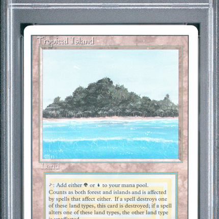 1994 Magic The Gathering Revised Edition Tropical Island PSA 5