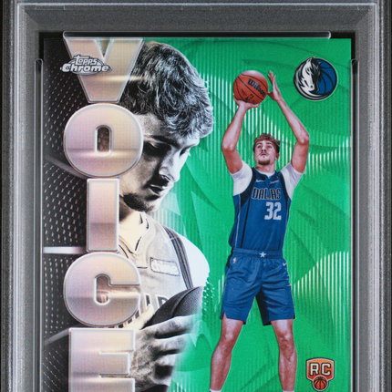 2025 Topps Chrome Voices Cooper Flagg #VS-6 Green Refractor 7/99 PSA 10