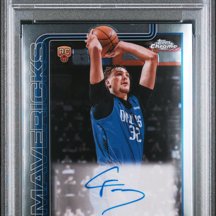 2025 Topps Chrome Chrome Rookie Autographs Cooper Flagg #TCAR-CF PSA 9 Auto