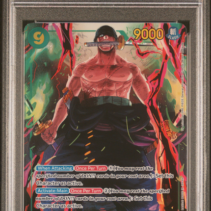 2024 One Piece Op06-Wings Of The Captain Roronoa Zoro Alternate Art PSA 10 #118