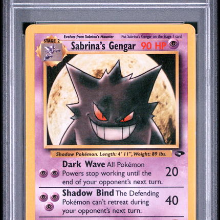 2000 Pokemon Gym Challenge Sabrina's Gengar PSA 6 #29