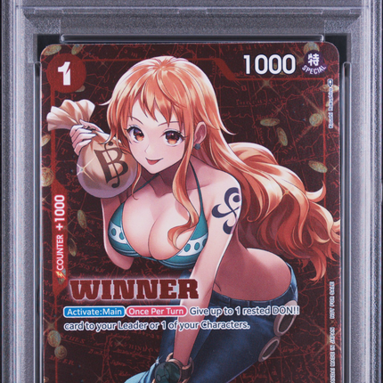 2023 One Piece Promos Nami Tournament PK.Vol.3-Winner PSA 10 #007