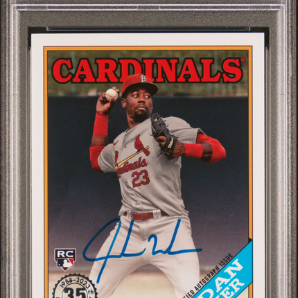 2023 Topps 1988 Topps Baseball Autographs Jordan Walker #88BAJWA PSA 9 Auto