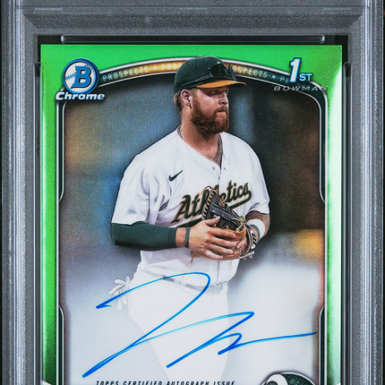 2025 Bowman Chrome Auto Tommy White #CPATWH Green Refractor 59/99 PSA 10