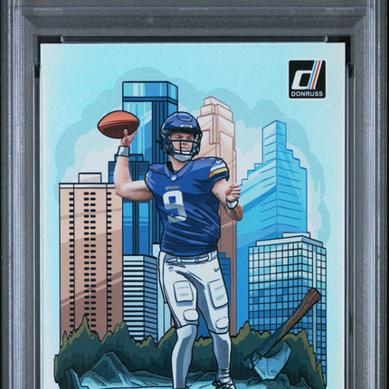 2024 Panini Donruss Downtown! JJ Mccarthy #11 PSA 10