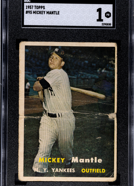 1957 Topps Mickey Mantle #95 SGC 1