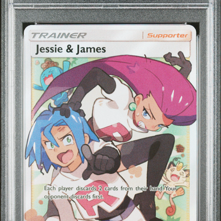 2019 Pokemon Sun & Moon Hidden Fates Jessie & James Fa Hidden Fates PSA 9 #68