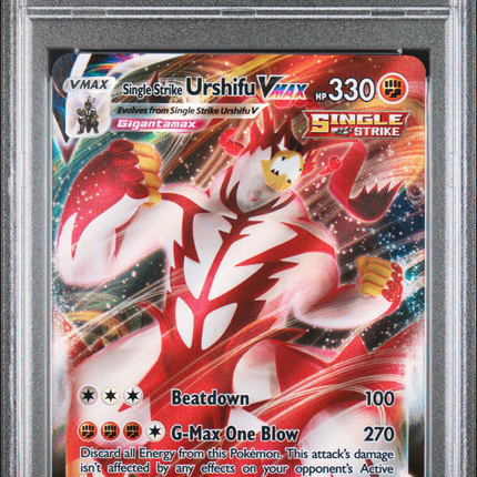 2021 Pokemon Battle Styles SS Urshifu VMAX Fa Battle Styles PSA 10 #086