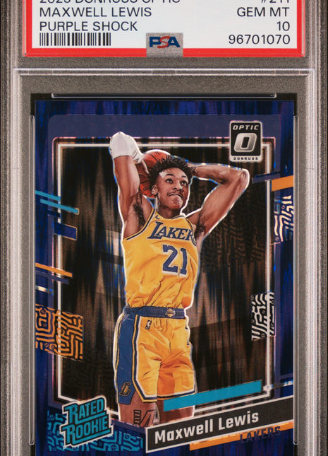 2023 Panini Donruss Optic Maxwell Lewis #211 PSA 10