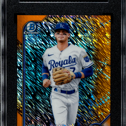 2022 Bowman Bobby Witt JR. #BCP-146 CHR. Pros. Orange Shim. Refractor SGC 9.5